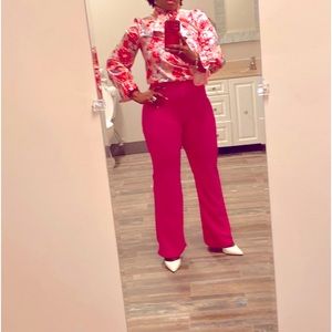 Floral Print Blouse & Pants Set